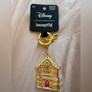 Loungefly Gold House Keychain